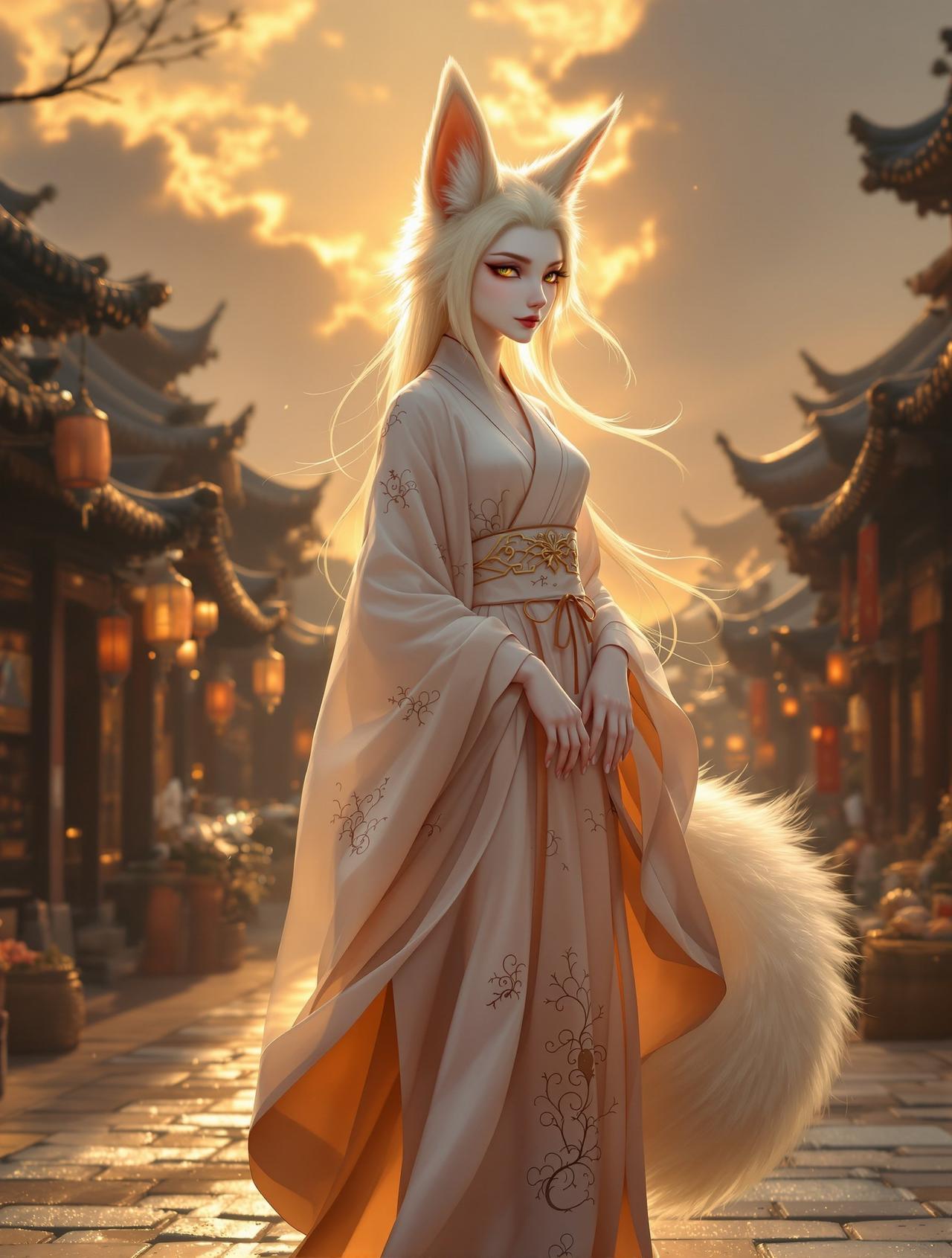 短剧资源 - 狐仙人间行，东方奇幻，修炼千年的白狐化作人形来到人间，在凡尘俗世中体验人间百态，啼笑皆非中感悟真情可贵。